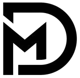 The 'MD' insignia in the Maple Dynamics logo, signifying brand identity, technological innovation, and excellence in industrial sectors.