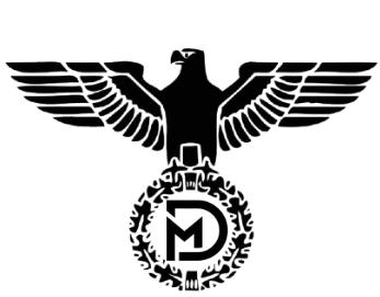 The eagle with outstretched wings in the Maple Dynamics logo, representing power, precision, and strategic vision.